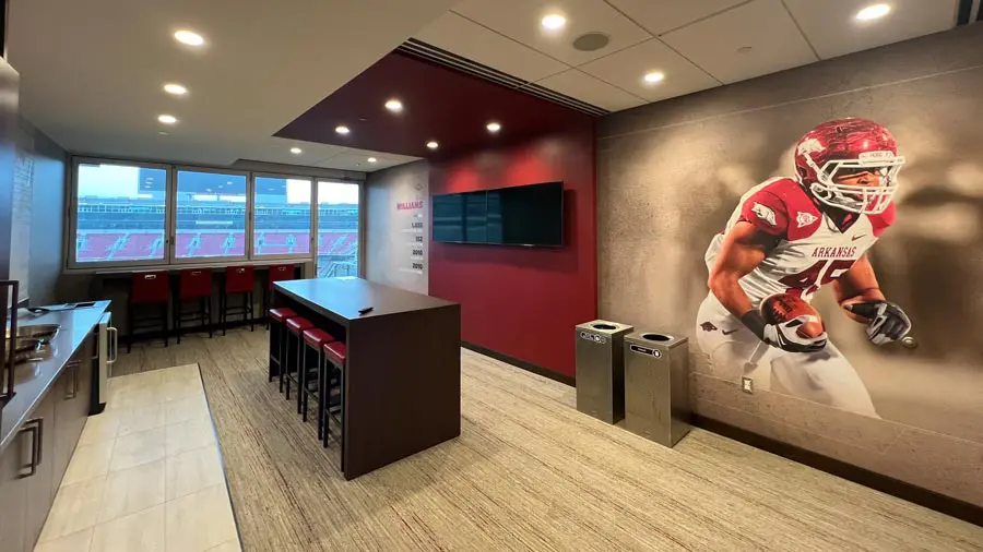 Inside of legends suite